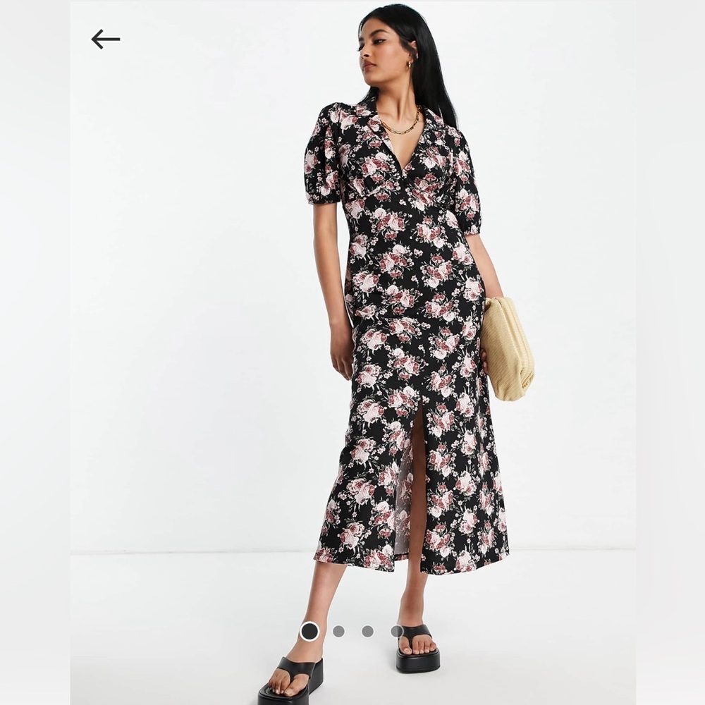ASOS Design Ultimate Maxi Tea Dress in Flower Print